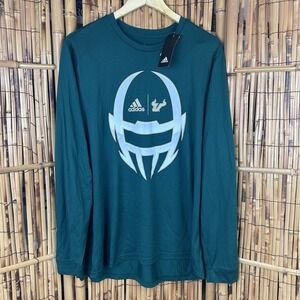 NWT Adidas USF Bulls Performance Creator Tee Football Logo Long Sleeve XL